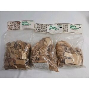 VTG 3 Pack  Greenleaf Fishscale Style Dollhouse Roof Shingles - 300 Each~  #9005